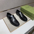 Gucci Black Metal-Detail Loafers — hero