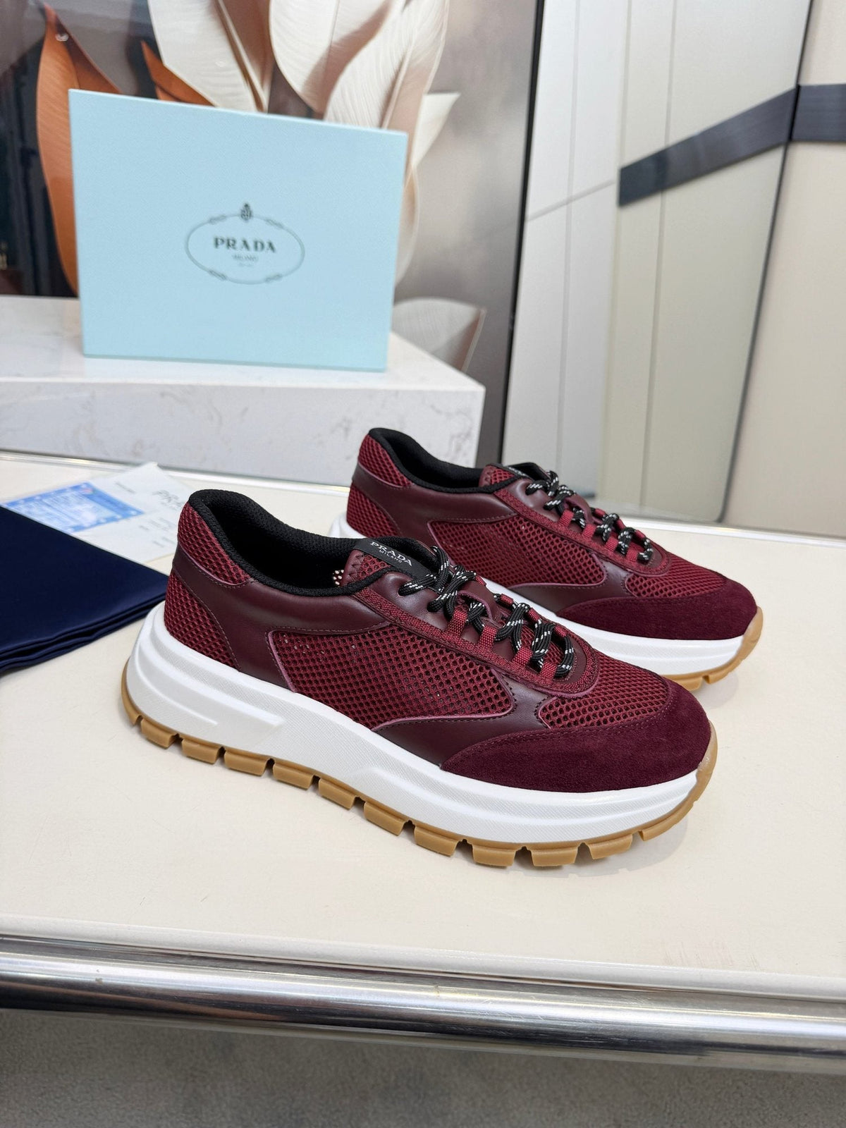 Prada Mesh Panel Sneakers — hero