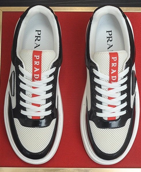 Prada Low-Top Panel Sneakers — hero