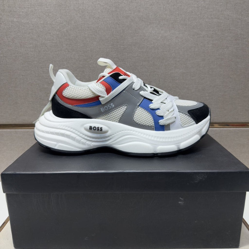 BOSS Mesh Panel Low-Top Sneakers — side
