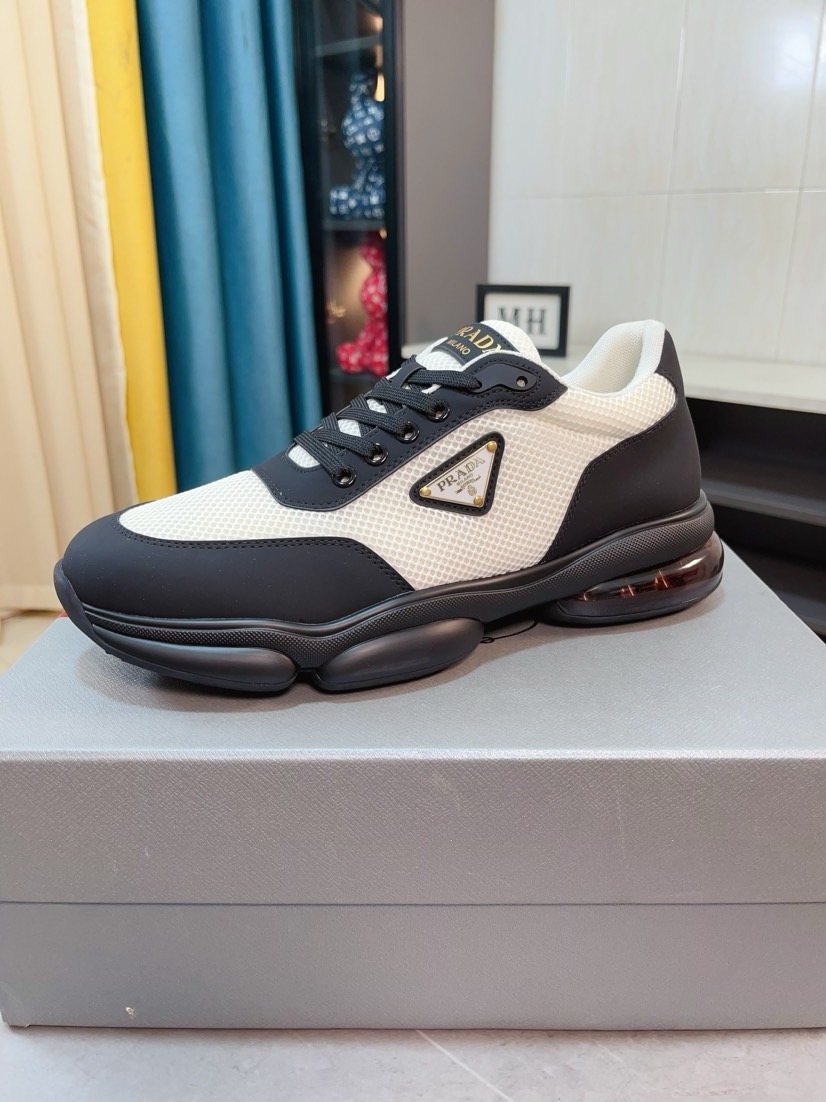 Prada Mesh Panel Men’s Sneakers — front