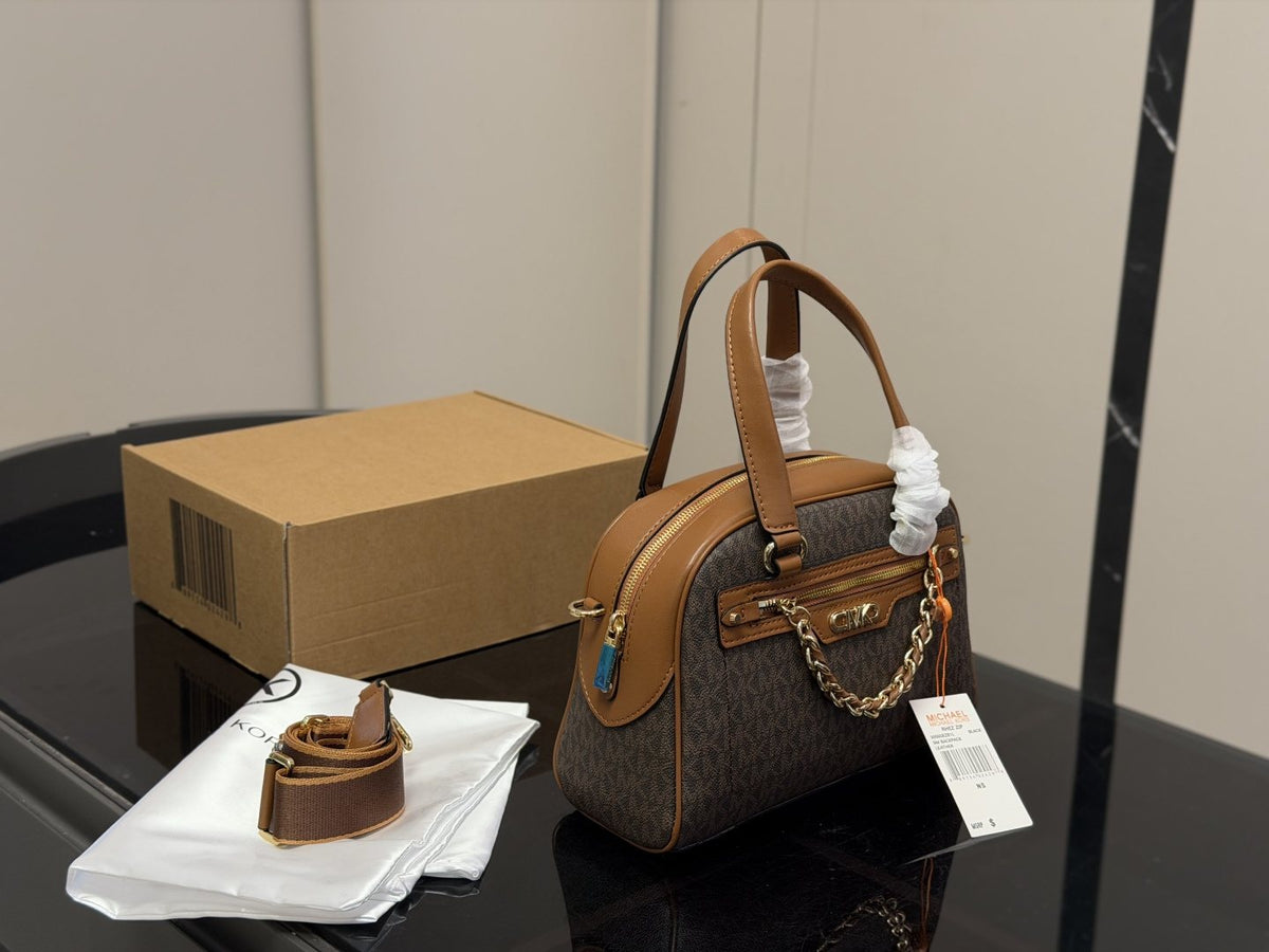 Michael Kors Chain-Accent Pillow Bag — front