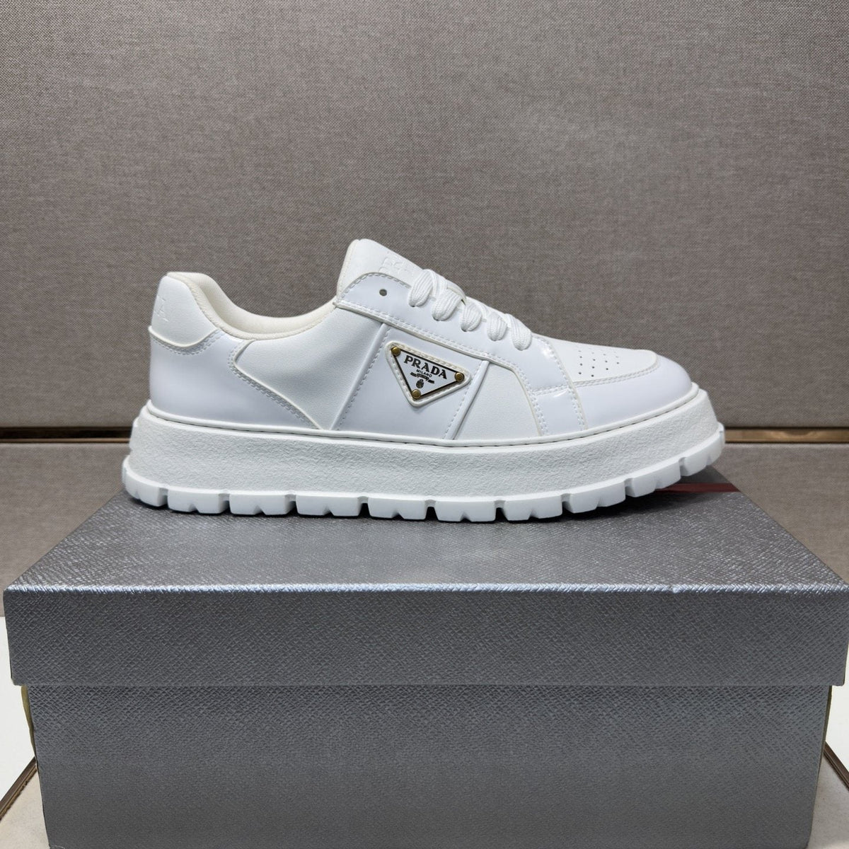 Prada Paneled Low-Top Sneakers — front