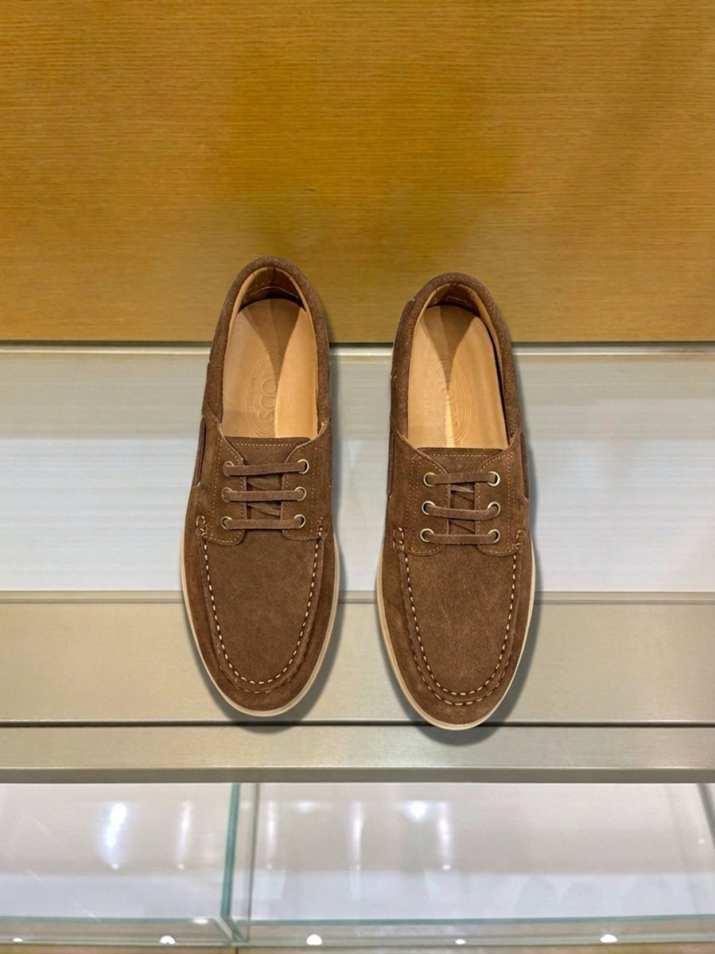 Tod's Navy Blue Boat Shoes — model