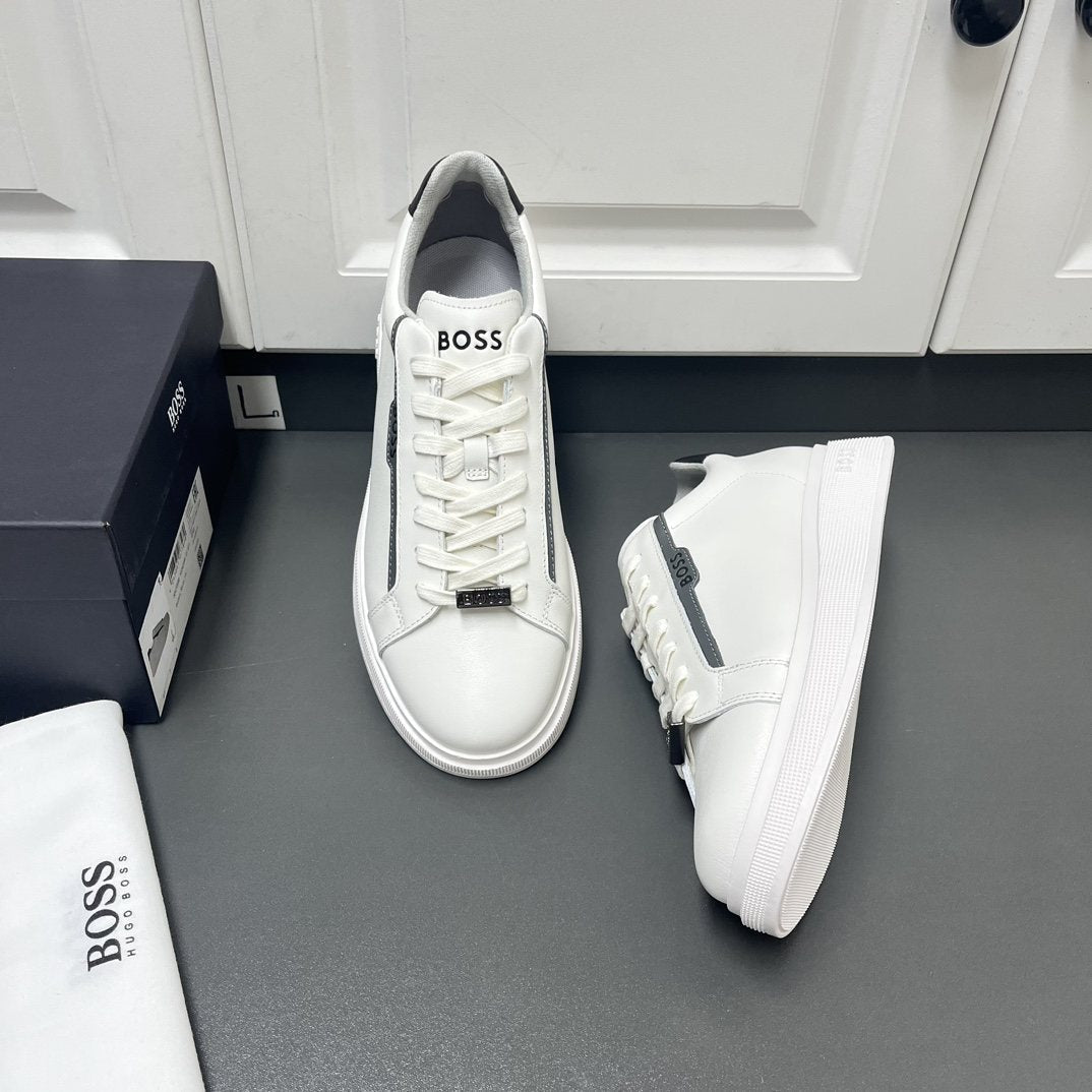 BOSS Black Low-Top Sneakers — front
