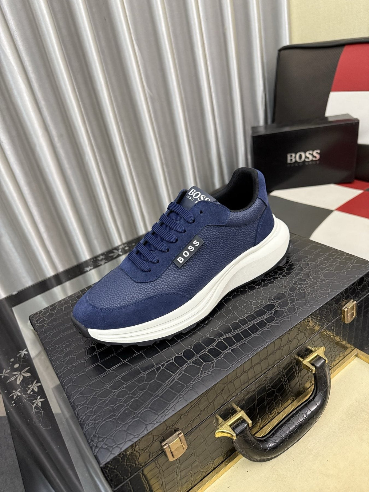 BOSS Panel Low-Top Sneakers — front