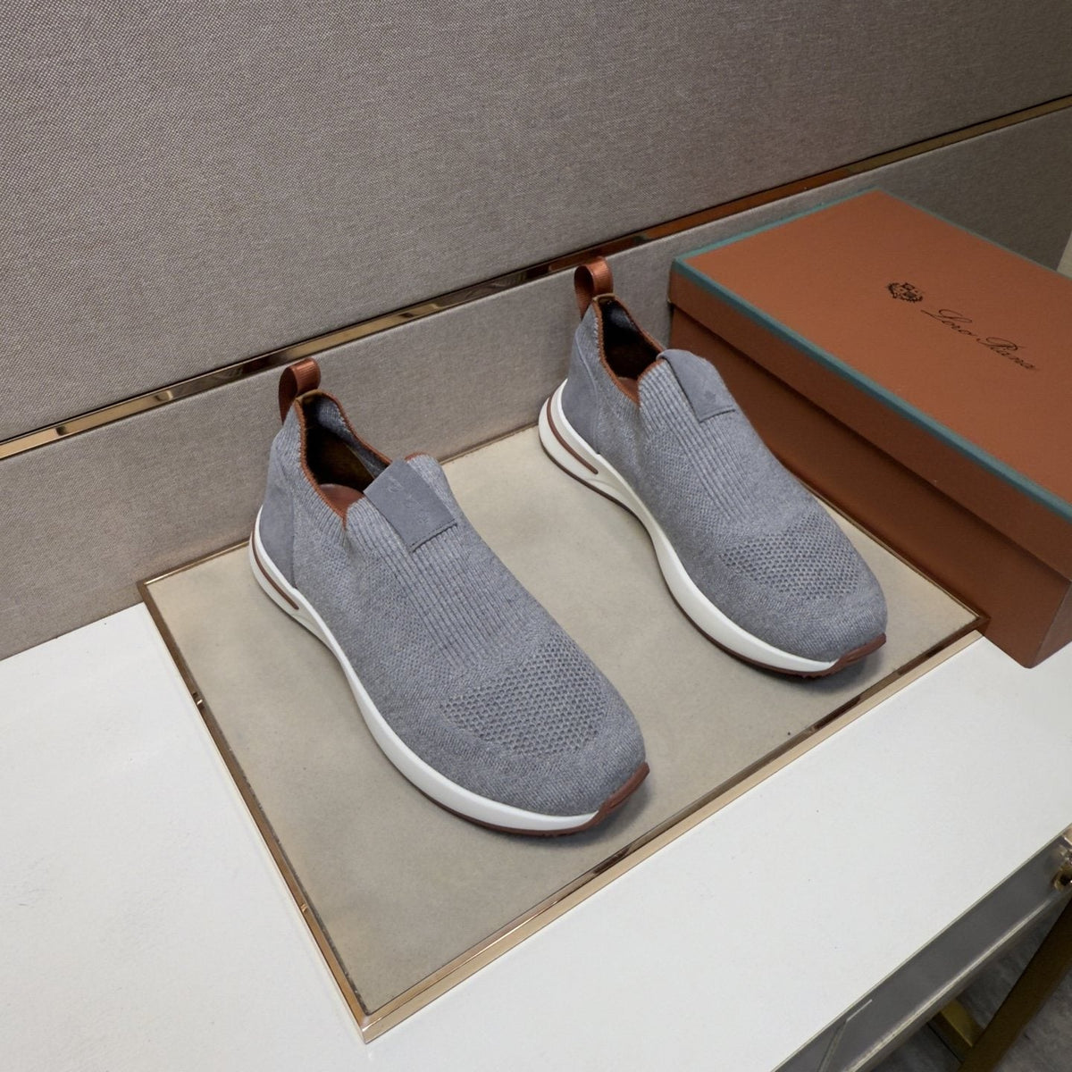 Men’s Textured Slip-On Sneakers — front