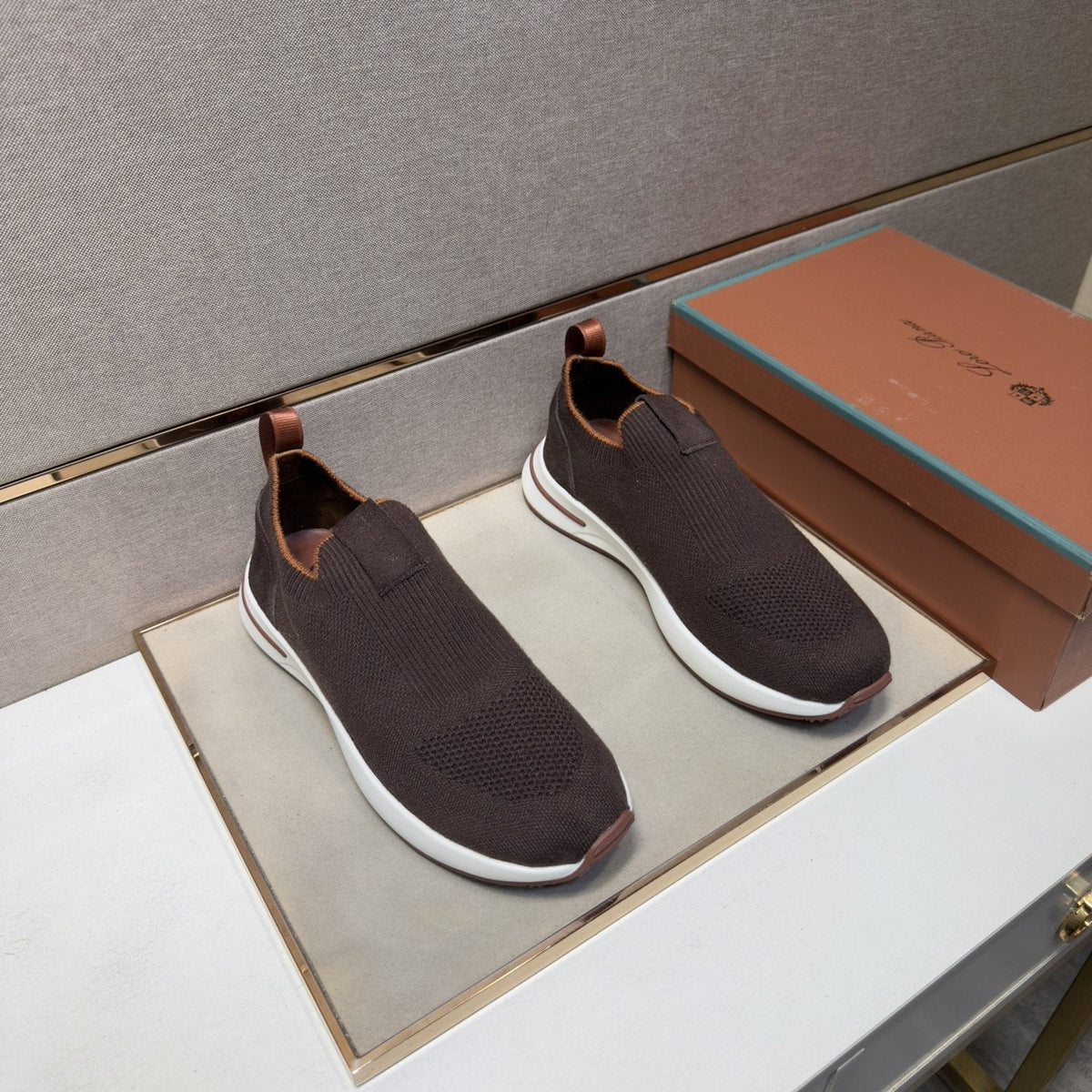 Men’s Textured Slip-On Sneakers — front