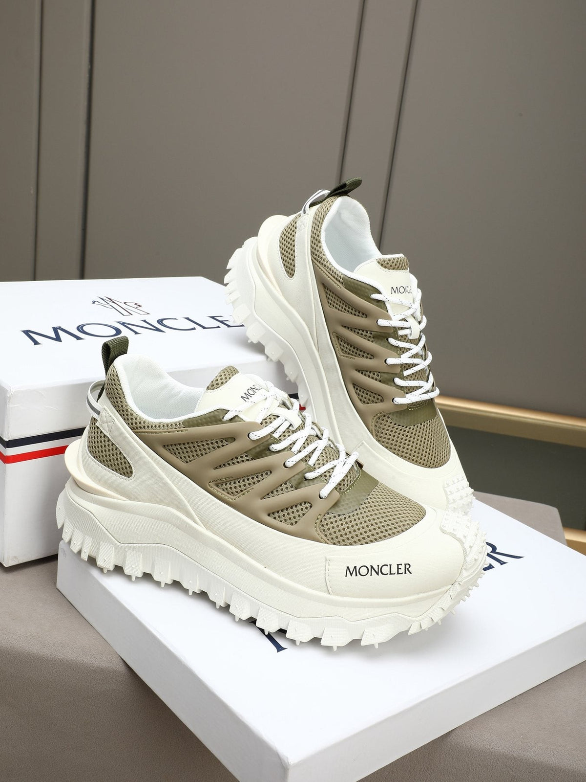Moncler Lug-Sole Trail Sneakers — front