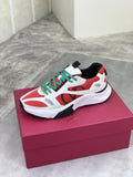 微商相册测试鞋子-Valentino VLogo Mesh Low-Top Sneakers — front