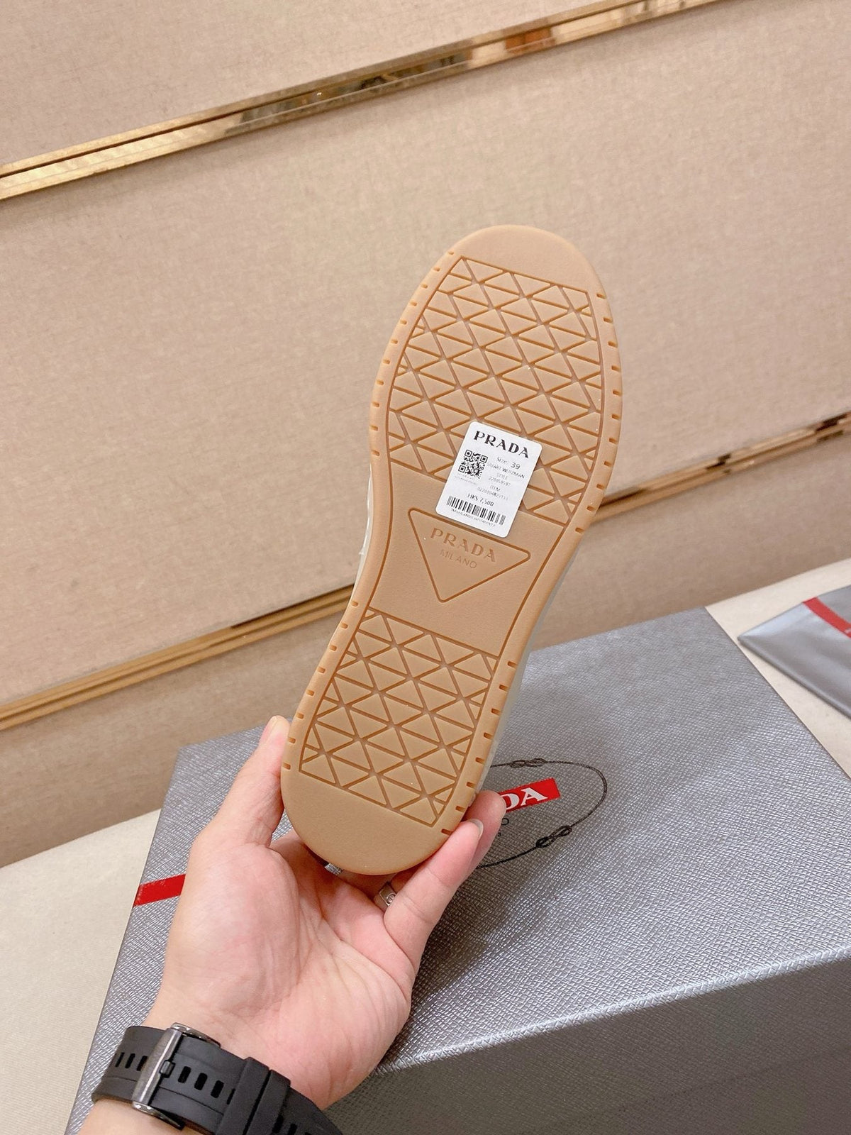 Prada Panel Low-Top Sneakers — front