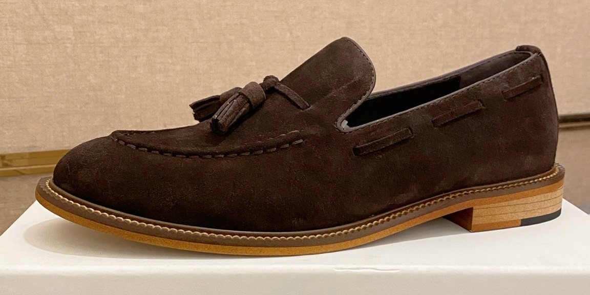 Brunello Cucinelli Suede Tassel Loafers — hero