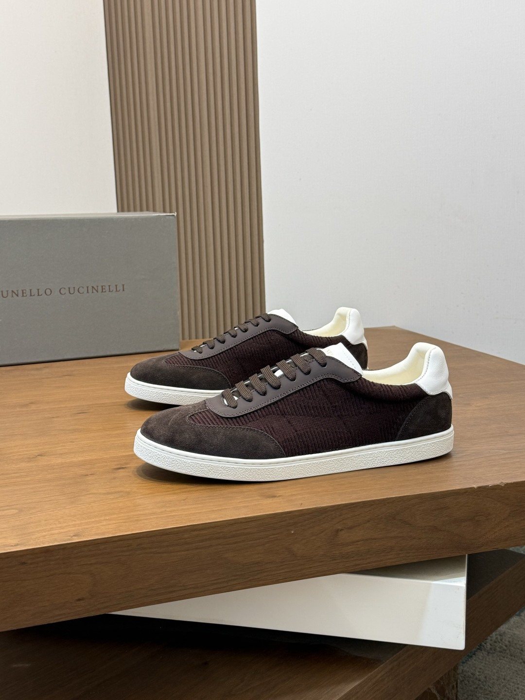 Brunello Cucinelli Low-Top Suede Sneakers — front