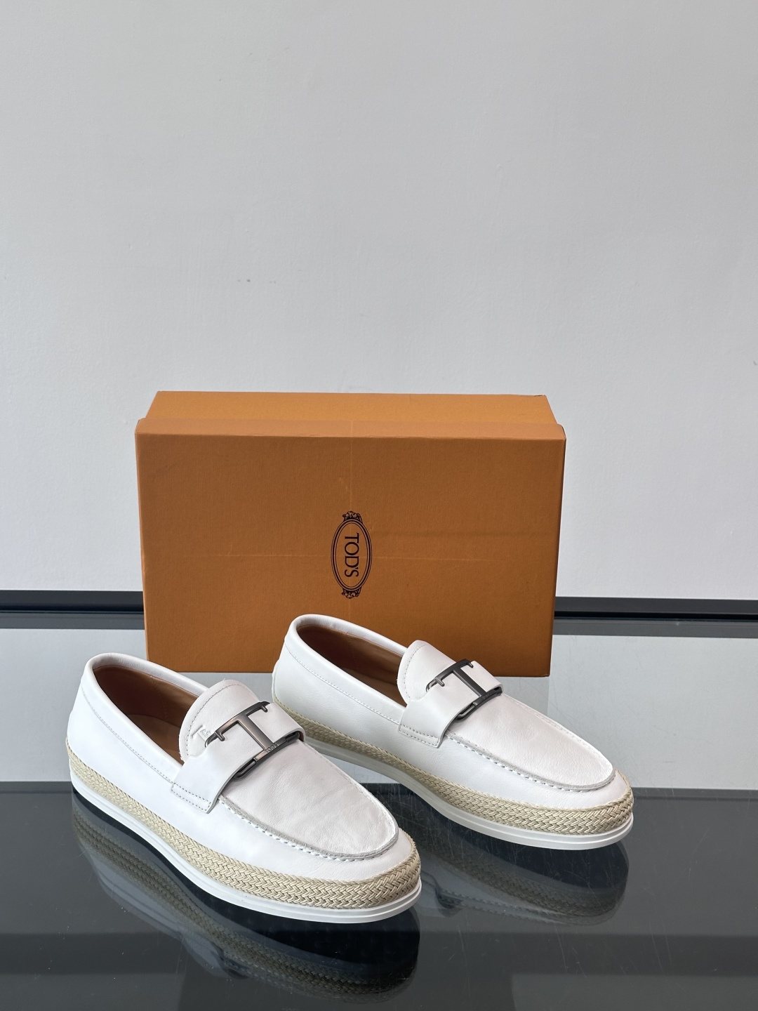 Tod's Suede Rubber-Sole Loafers — front