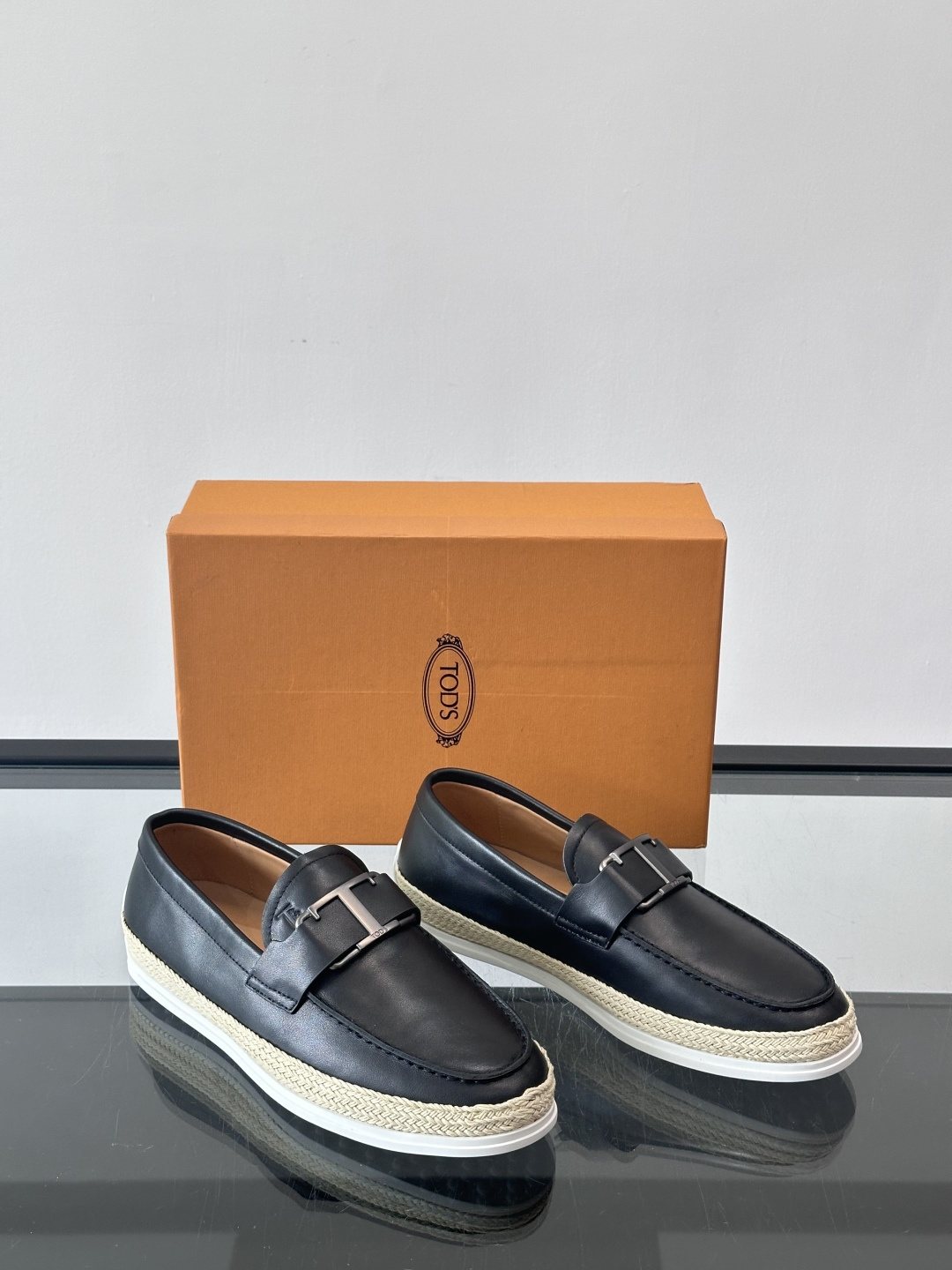 Tod's Suede Rubber-Sole Loafers — front