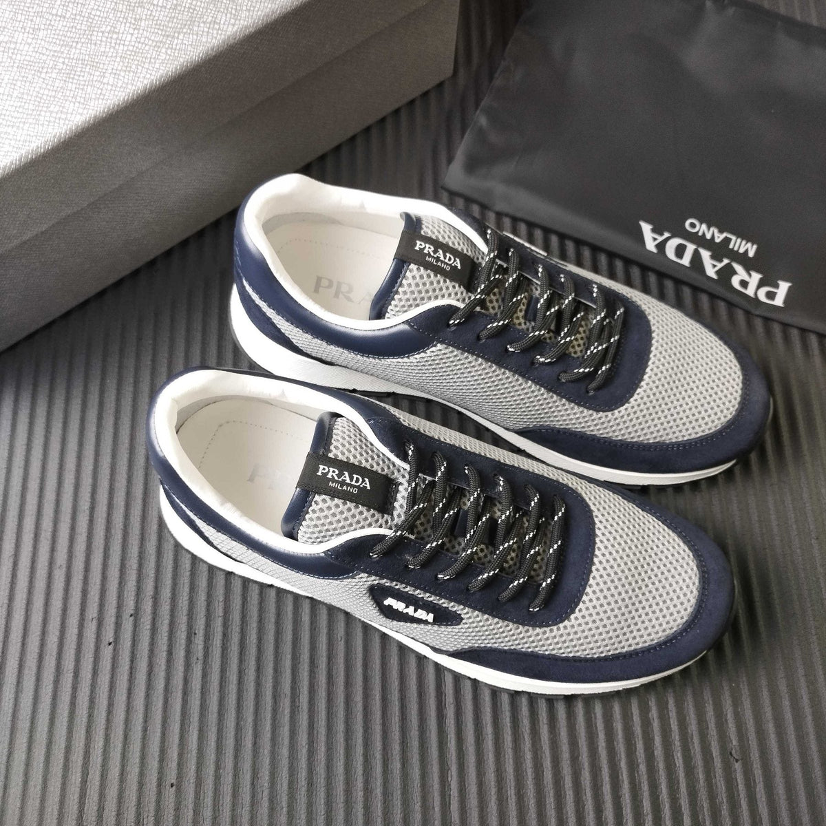 Prada Mesh Low-Top Sneakers — front