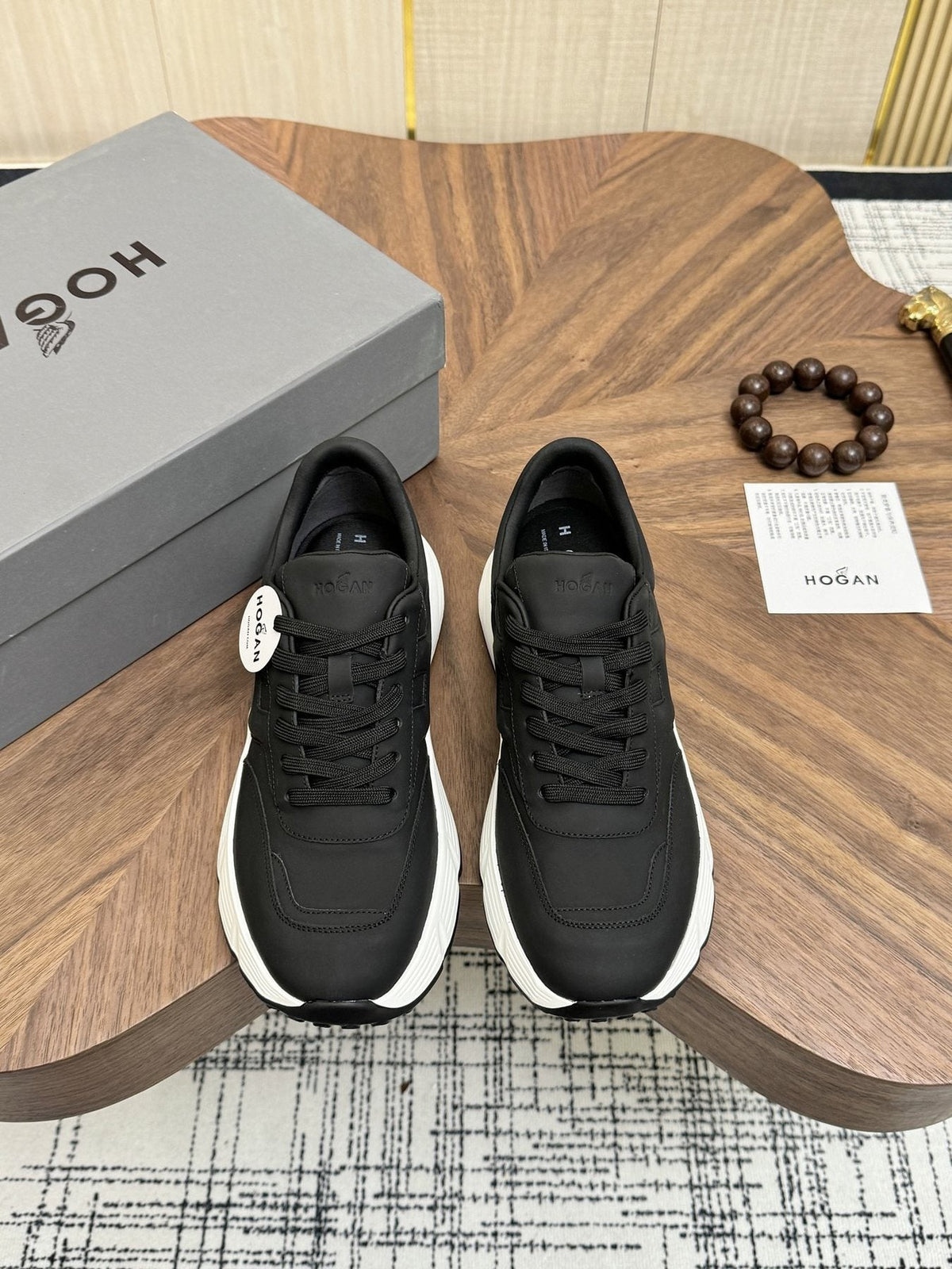 Hogan Black Low-Top Sneakers — front
