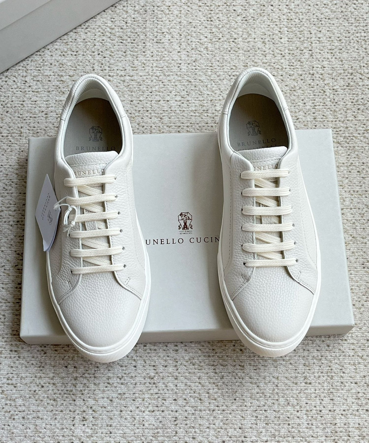 Brunello Cucinelli Textured Low-Top Sneakers — front